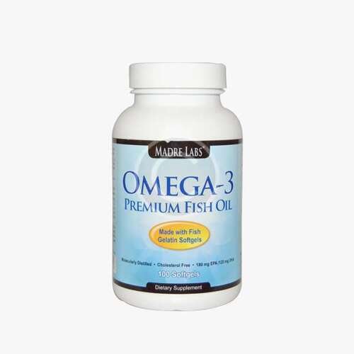 Madre Labs, Omega-3 Premium Fish Oil, No GMOs, No Gluten